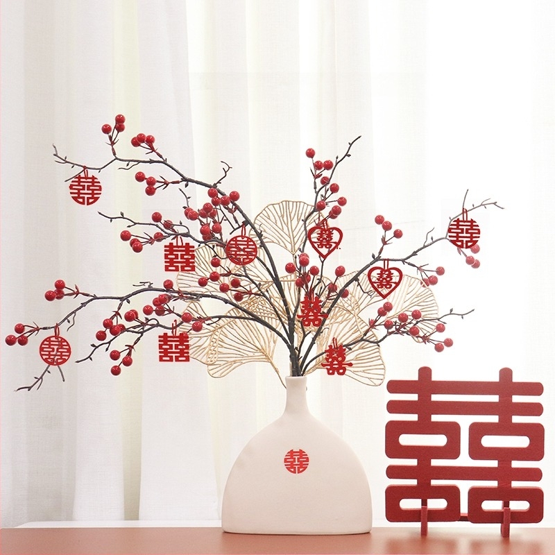 Ornament decorativ de nuntă, ceramică, ambalaj carton, marcă Qiyang, categorie Alte accesorii de nuntă, utilizare: Nuntă