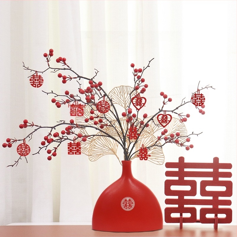 Ornament decorativ de nuntă, ceramică, ambalaj carton, marcă Qiyang, categorie Alte accesorii de nuntă, utilizare: Nuntă