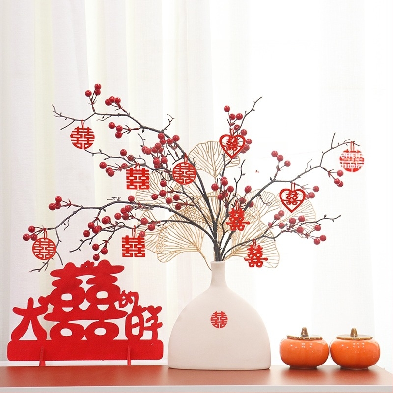 Ornament decorativ de nuntă, ceramică, ambalaj carton, marcă Qiyang, categorie Alte accesorii de nuntă, utilizare: Nuntă