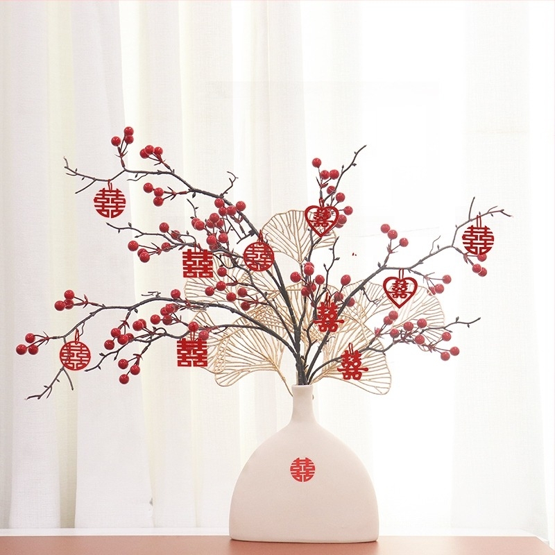 Ornament decorativ de nuntă, ceramică, ambalaj carton, marcă Qiyang, categorie Alte accesorii de nuntă, utilizare: Nuntă