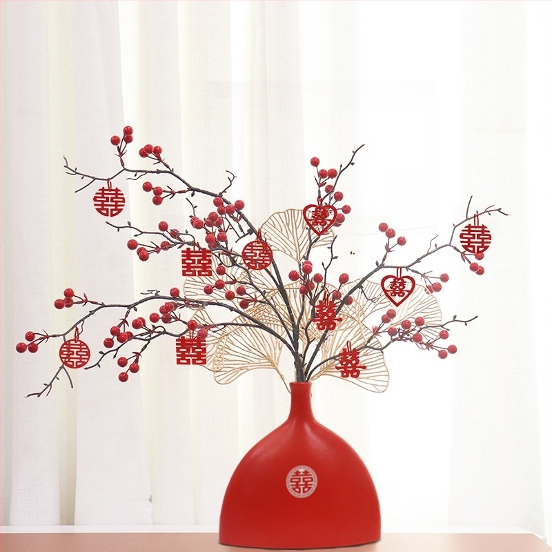 Ornament decorativ de nuntă, ceramică, ambalaj carton, marcă Qiyang, categorie Alte accesorii de nuntă, utilizare: Nuntă