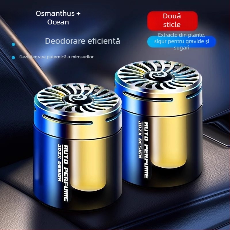 Aromatizor auto integrat - aromă solidă, Musk Chypre, 100-200 ml, 61-90 zile, purificare cu ioni negativ