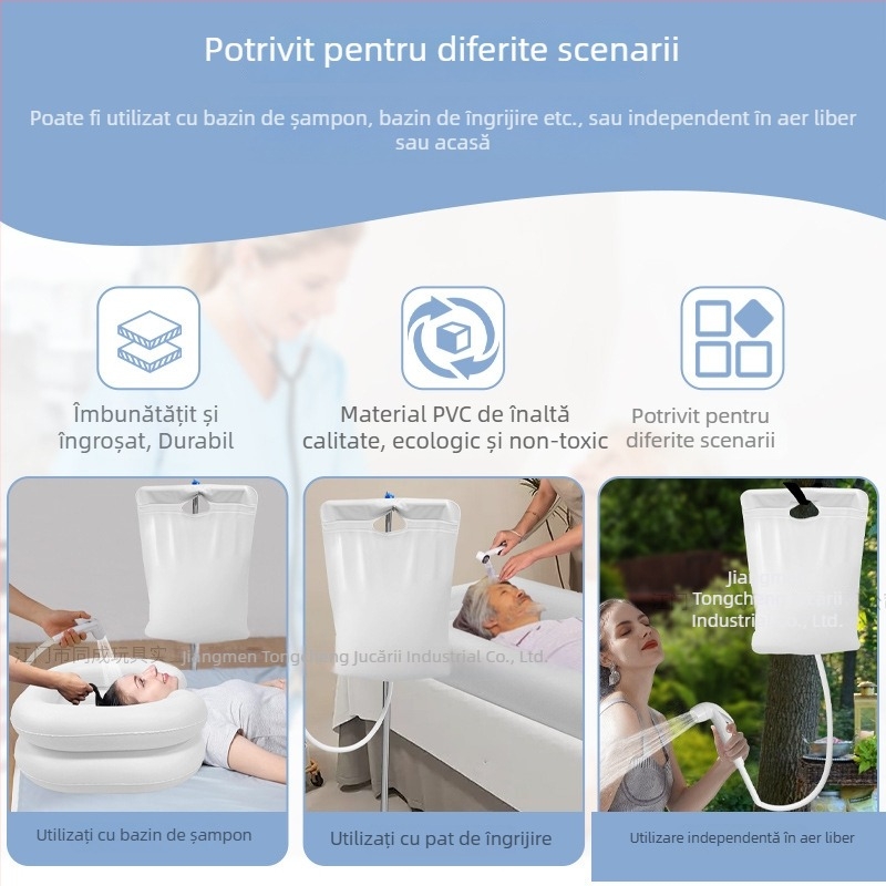 Sac de apă outdoor 10L, țesătură impermeabilă, brand TC, pentru camping, drumeții și alpinism