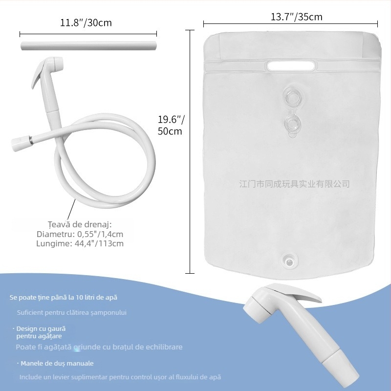 Sac de apă outdoor 10L, țesătură impermeabilă, brand TC, pentru camping, drumeții și alpinism