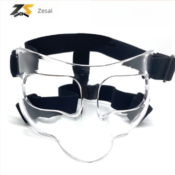 Mască de protecție facială pentru baschet, policarbonat, model universal, personalizare disponibilă, imprimare logo
