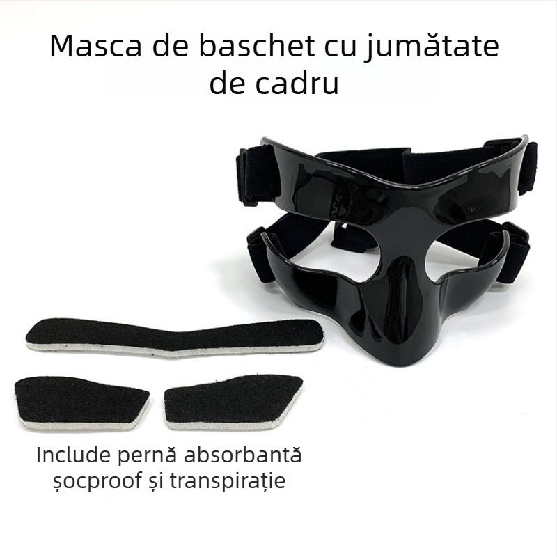 Mască de protecție facială pentru baschet, policarbonat, model universal, personalizare disponibilă, imprimare logo