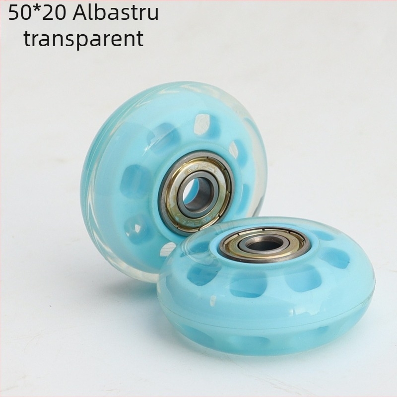 Set roți patine – roți PU, poliuretan, cu rulmenți, utilizare universală