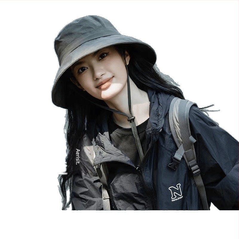 Șapcă unisex de drumeție montană, protecție UV, poliester, imprimeu cu flori rupte