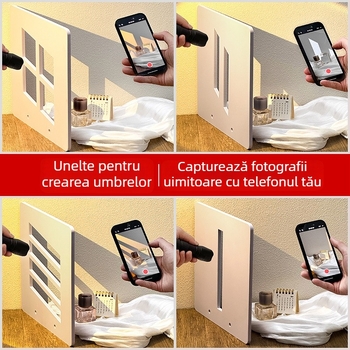 Placă de iluminare și umbre – recuzită pentru fotografierea produselor, natură statică în interior, proiecție