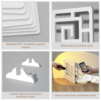 Placă de iluminare și umbre – recuzită pentru fotografierea produselor, natură statică în interior, proiecție