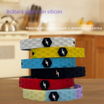Brățară din silicon cu echilibru energetic – Unisex, pentru alergare și ciclism, stil exerciții și recreere, stil japonez