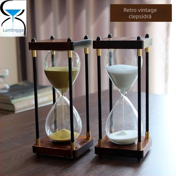 Clepsidră din sticlă borosilicată înaltă, turnată prin suflare, cod produs Al1023249797, cadou personal ideal.