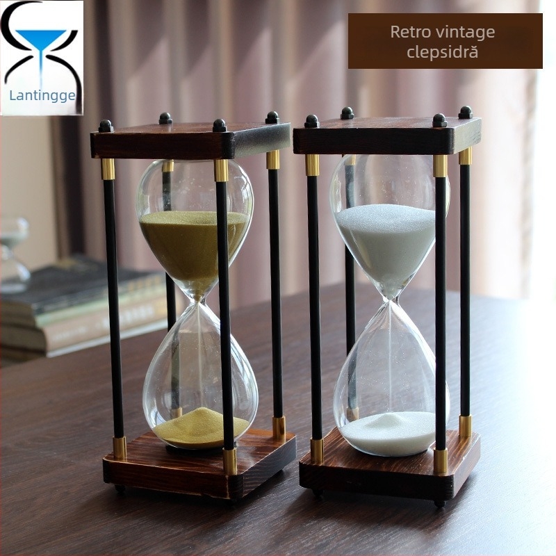 Clepsidră din sticlă borosilicată înaltă, turnată prin suflare, cod produs Al1023249797, cadou personal ideal.