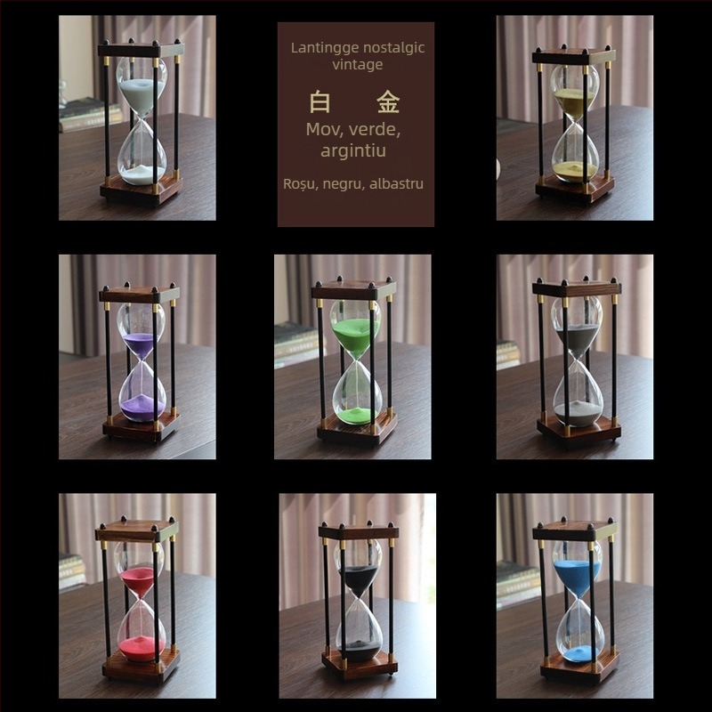 Clepsidră din sticlă borosilicată înaltă, turnată prin suflare, cod produs Al1023249797, cadou personal ideal.