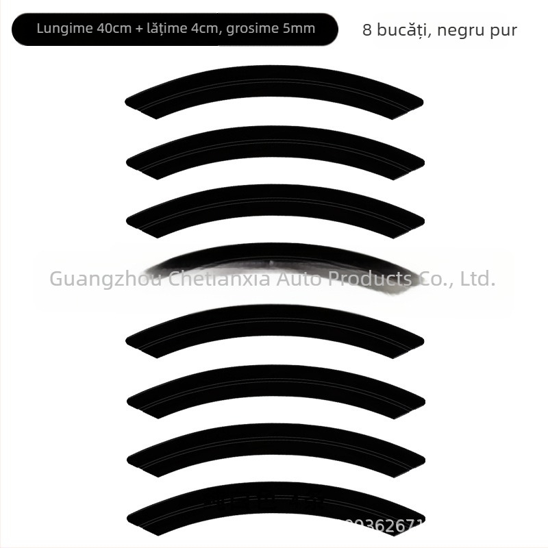 Lanku bandă silicon anti-coliziune pentru arcurile roților, potrivită pentru modelul Ideal, fără personalizare