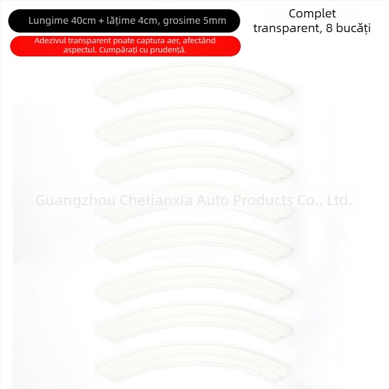 Lanku bandă silicon anti-coliziune pentru arcurile roților, potrivită pentru modelul Ideal, fără personalizare