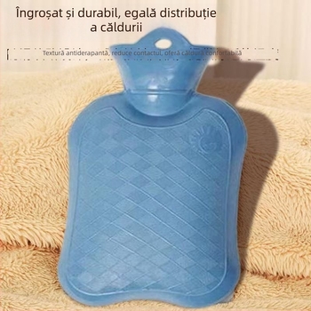 Borcănel de apă caldă din pluș cu Stitch, umplut cu apă, material textil imprimat, încălzire prin umplere cu apă, potrivit pentru mâini, talie, picioare și spate