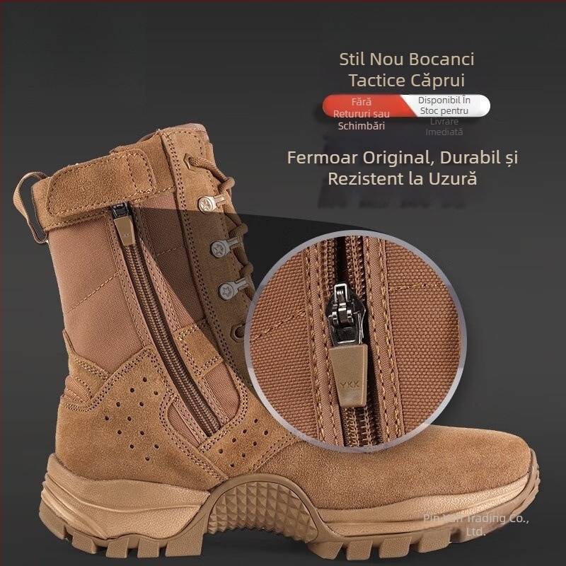 Ghete tactice înalte pentru exterior – Nylon, Unisex, Adulți (Brand PINYUN; Material: Nylon; Grupă de vârstă: Adulți; Utilizări: alergare, ciclism, antrenament)