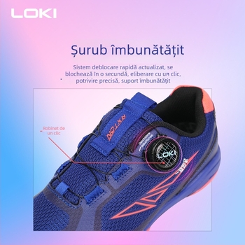 LOKI Thor Pantofi pentru tenis de masă - Unisex, Adulți, Talpă din cauciuc, Rezistenți la uzură, Antiderapante, Respirabili, Generația a treia