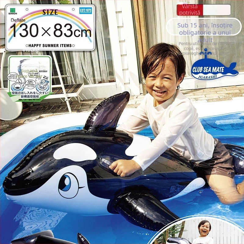 Plută gonflabilă în formă de delfin pentru apă – PVC material, marcă Arashi
