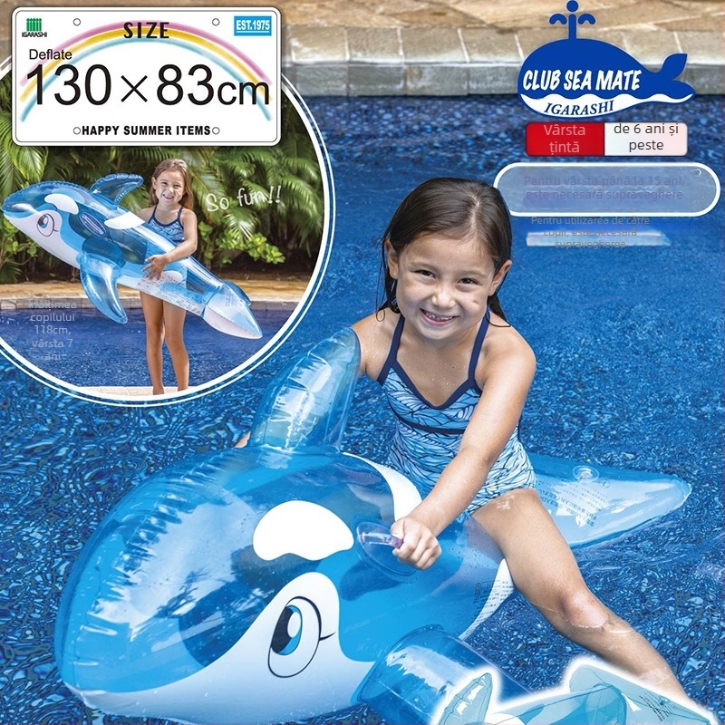 Plută gonflabilă în formă de delfin pentru apă – PVC material, marcă Arashi