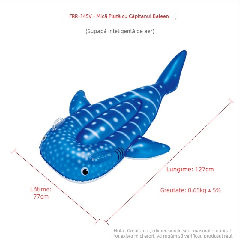 Plută gonflabilă în formă de delfin pentru apă – PVC material, marcă Arashi