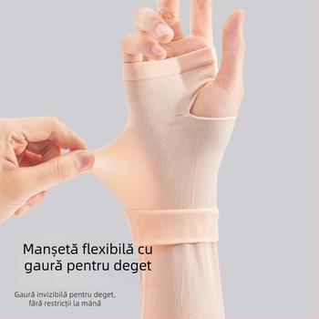 Manșete de protecție solară din mătase de gheață pentru ciclism în aer liber, protecție UV, respirabile, fără cusături (Material: mătase de gheață; Componență: nailon; Conținut 81–95%)