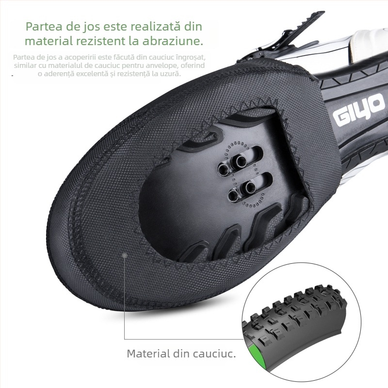 Huse pentru pantofi de ciclism MTB – rezistente la vânt, calde, ușor de îndepărtat, cu încuidere automată și design îngroșat