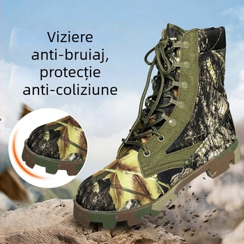 Ghete tactice de exterior camuflate, înalte, pentru adulți, unisex, stil militar deșert și junglă