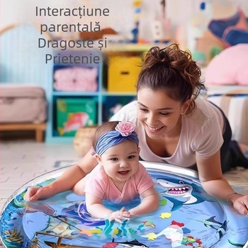 Covor de apă pentru sugari — saltea gonflabilă din PVC, jucărie senzorială în stil Montessori, educație timpurie, protecție anti-cadere