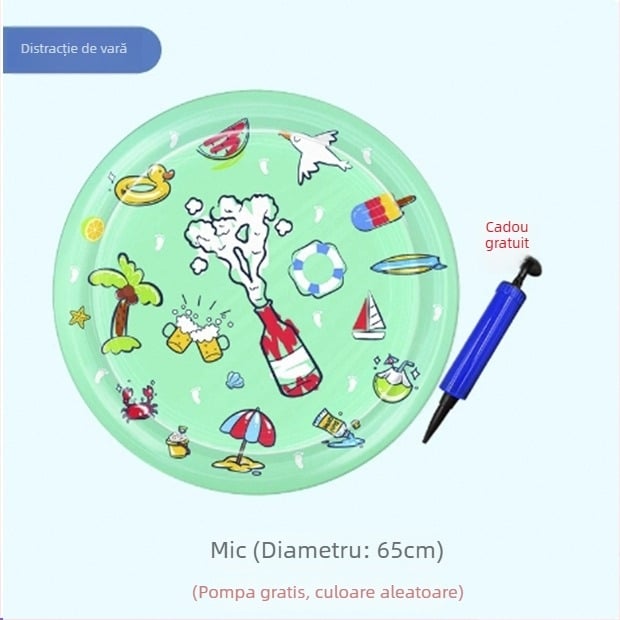 Covor de apă pentru sugari — saltea gonflabilă din PVC, jucărie senzorială în stil Montessori, educație timpurie, protecție anti-cadere