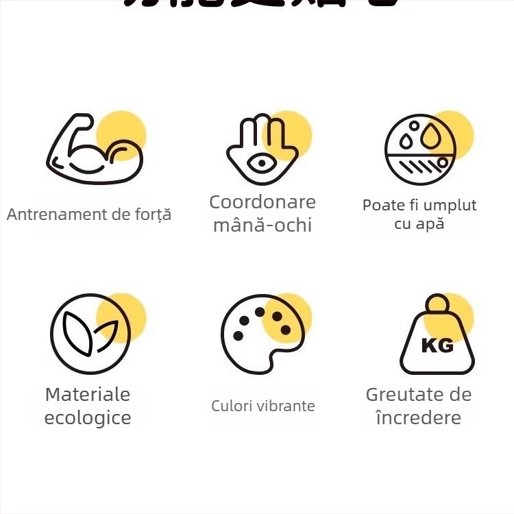 Covor de apă pentru sugari — saltea gonflabilă din PVC, jucărie senzorială în stil Montessori, educație timpurie, protecție anti-cadere