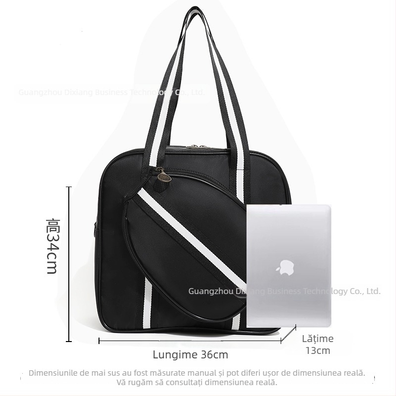 Geantă de tenis pentru femei 2025 – husă specială pentru exterior, curea de umăr, capacitate mare, geantă sport badminton/tenis/pickleball, material Oxford, personalizabilă, XINGNAN/Row South