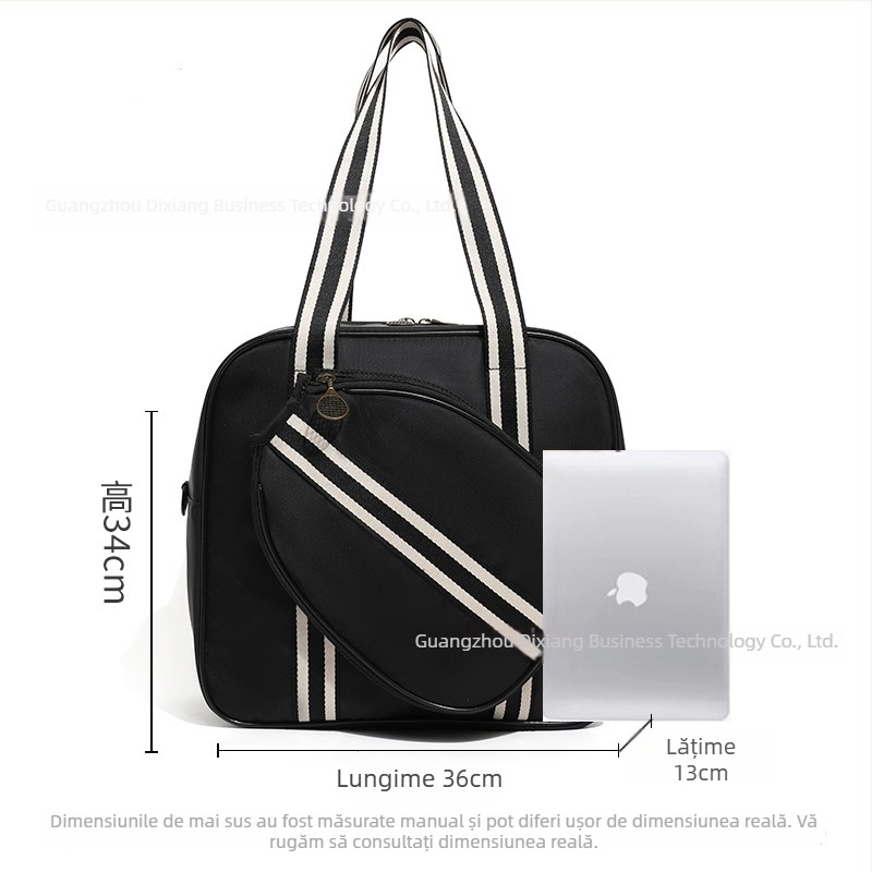 Geantă de tenis pentru femei 2025 – husă specială pentru exterior, curea de umăr, capacitate mare, geantă sport badminton/tenis/pickleball, material Oxford, personalizabilă, XINGNAN/Row South