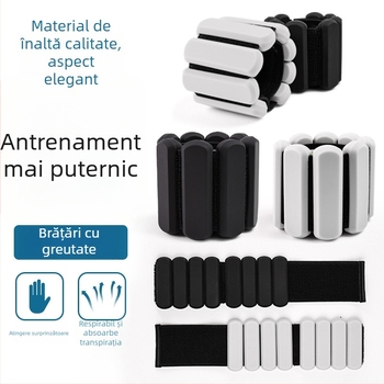 Brățară de greutate din silicon detașabilă, 2 lb, unisex, pentru fitness – formă dreptunghiulară