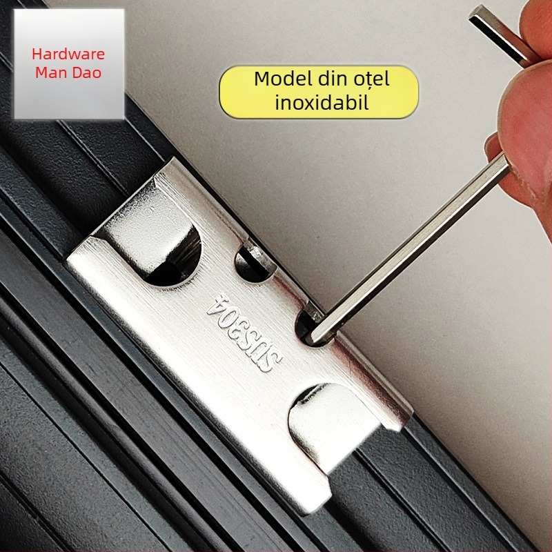 Încuietoare pentru ferestre din aluminiu, mecanism anti-efracție la punctul de încuiare, șaibă de blocare pentru ferestre cu deschidere plată, accesorii hardware