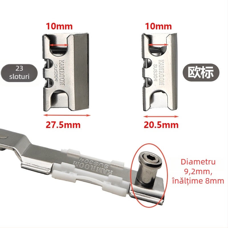 Încuietoare pentru ferestre din aluminiu, mecanism anti-efracție la punctul de încuiare, șaibă de blocare pentru ferestre cu deschidere plată, accesorii hardware