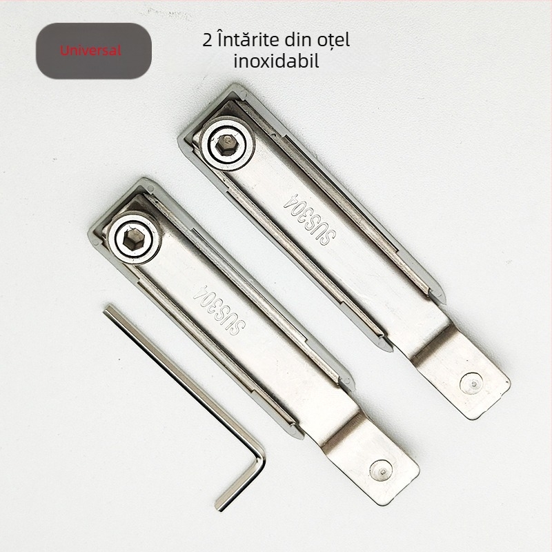 Încuietoare pentru ferestre din aluminiu, mecanism anti-efracție la punctul de încuiare, șaibă de blocare pentru ferestre cu deschidere plată, accesorii hardware