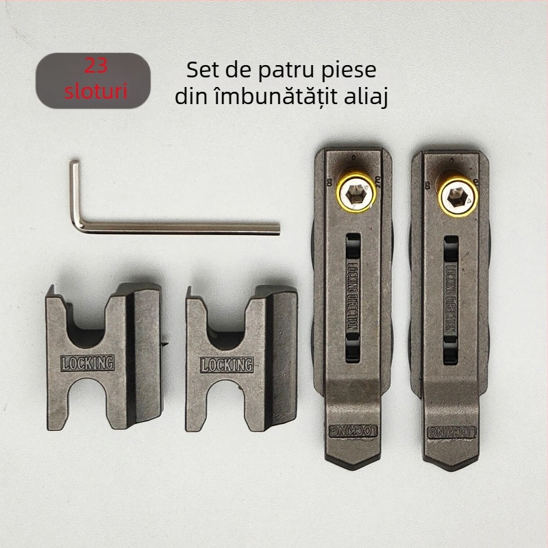 Încuietoare pentru ferestre din aluminiu, mecanism anti-efracție la punctul de încuiare, șaibă de blocare pentru ferestre cu deschidere plată, accesorii hardware