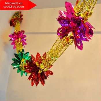 Ghirlandă din panglică pentru decorarea sălilor – potrivită pentru grădinițe, deschideri și aniversări ale magazinelor; Brand: Unique; Material: panglică; Categorie: accesorii de amenajare a sălii