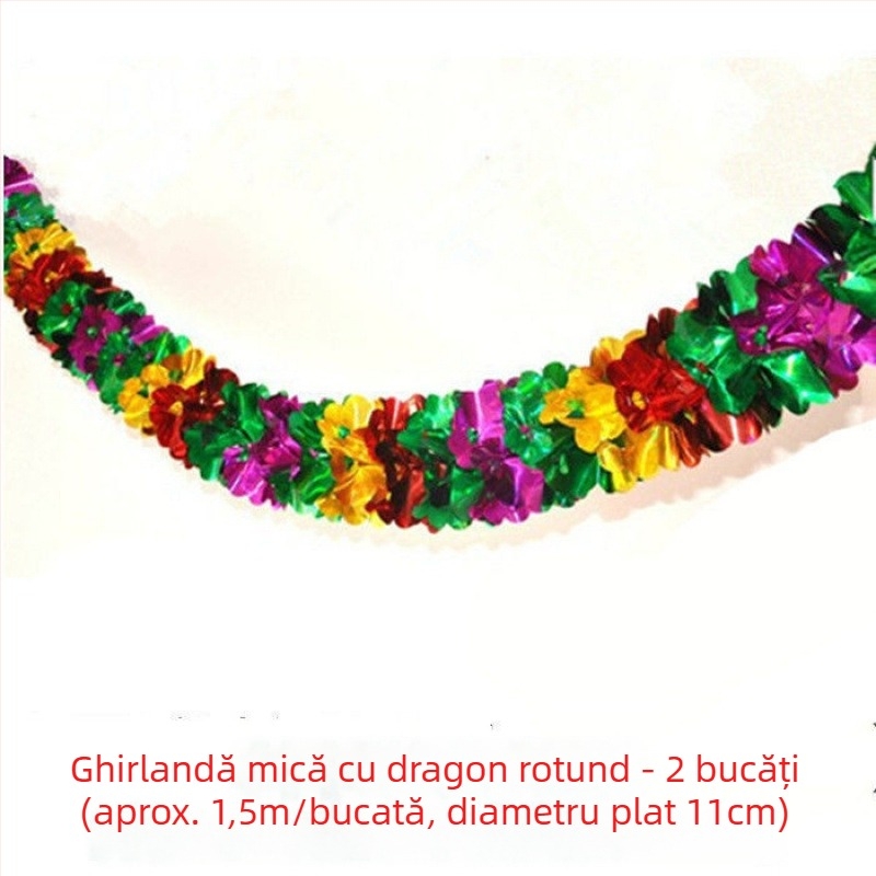 Ghirlandă din panglică pentru decorarea sălilor – potrivită pentru grădinițe, deschideri și aniversări ale magazinelor; Brand: Unique; Material: panglică; Categorie: accesorii de amenajare a sălii