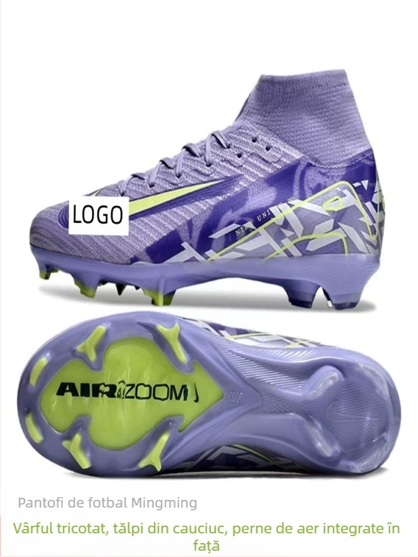 Adidași de fotbal Assassin 17 Gen AG, înalți, șireturi frontale, impermeabili, pernă de aer, talpă din cauciuc natural