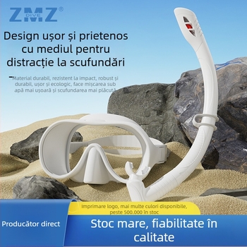 Set de snorkel pentru copii cu mască din silicon, cadru mare și conductă de respirație — ZMZDIVE