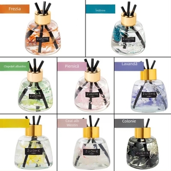 Ornament de aromaterapie auto, parfum piersic-floral, 120 ml, difuzor pentru scaun, elimină mirosurile, evaporare 31–60 zile