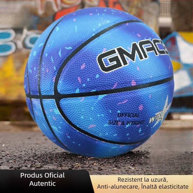 Huachuan Minge de baschet pentru copii – PU, Nr. 5/Nr. 7, pentru joc în exterior, siglă imprimată, posibilitate de personalizare