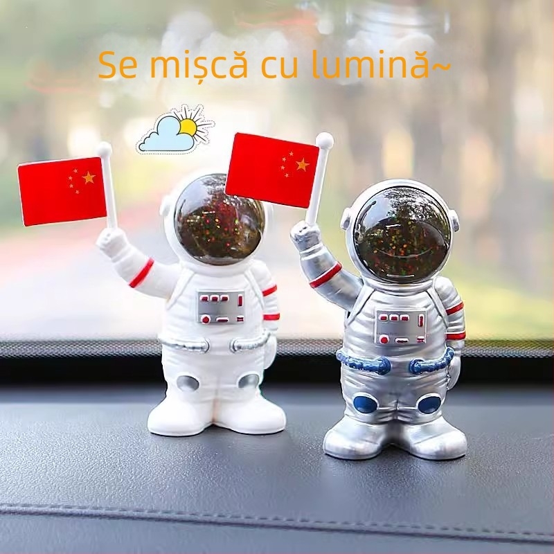 Ornament auto cu astronaut – Plastic, stil tradițional Chinezesc, decorare, fără personalizare