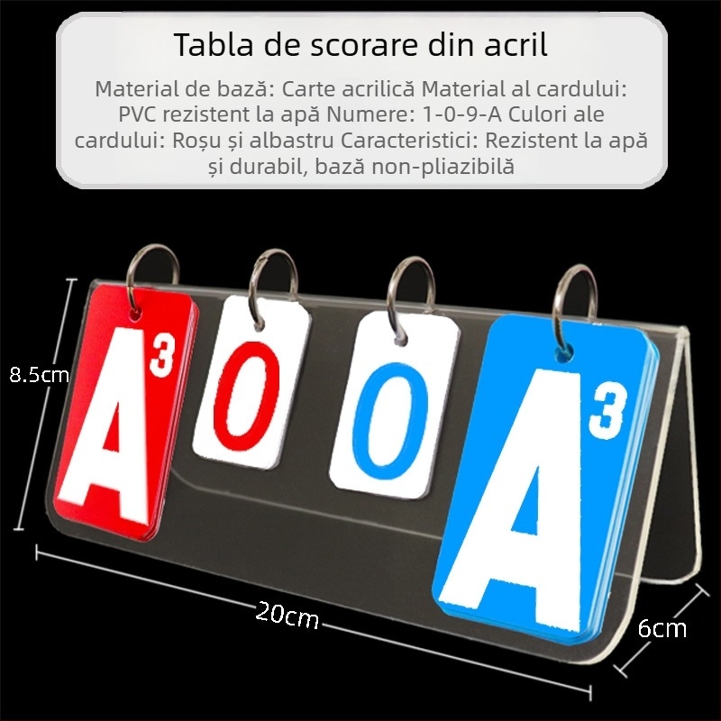 Tabelă de scor din PVC pentru baschet și biliard, cu imprimare a logo-ului, personalizabil