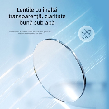 Mască de scufundări cu cadru mare, lentile oglindite, din silicon, potrivire pentru adulți, universală