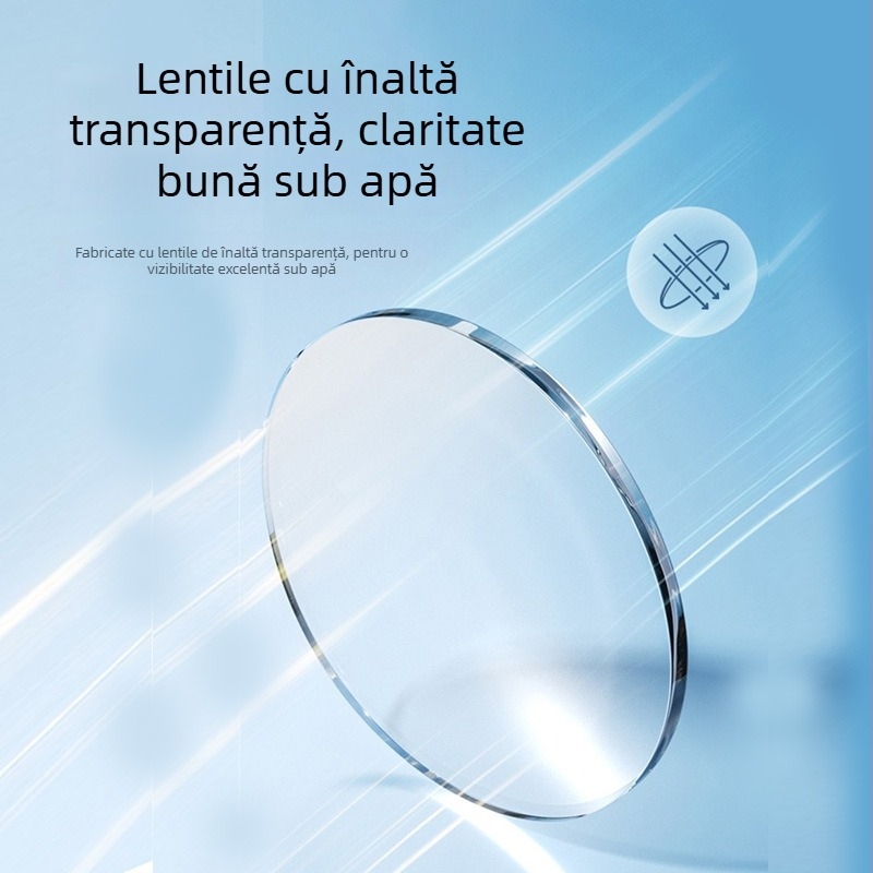 Mască de scufundări cu cadru mare, lentile oglindite, din silicon, potrivire pentru adulți, universală