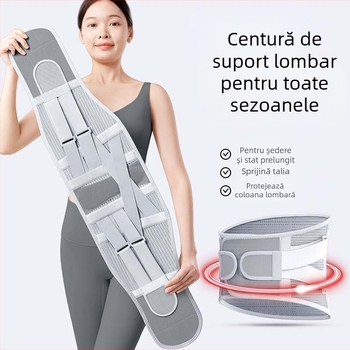 Centură de susținere a taliei cu sprijin lombar, respirabilă, pentru sport și perioade lungi de ședere în picioare